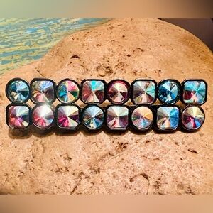 Vintage YSL Brooch with Multicolor Crystals